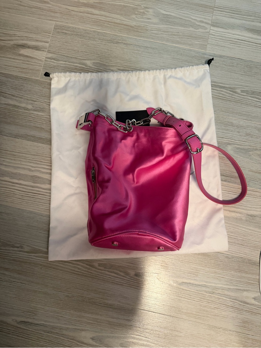 Alexander Wang Attica satin bucket bag